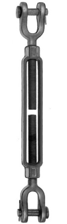 3/4" X 6" TAKE UP X 16-5/8" OAL CLOSED TURNBUCKLE JAW &amp; JAW HDG